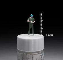 Load image into Gallery viewer, Miniature Doctor Surgery Table Set 1:64 Scale Hospital Diorama Figures Operating Table Trolley Model Scene Accessories
