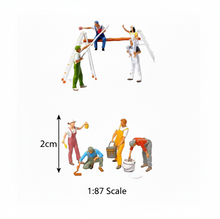 Load image into Gallery viewer, Miniature Painter Worker Figures 1:87 Scale | Model Train Diorama People | HO Scale Architecture &amp; Scenery Craft Supplies
