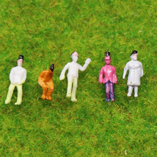 Load image into Gallery viewer, 100pcs Miniature People Figures Z Scale 1:220 for Model Train Railway Layout Scenery
