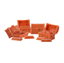 Load image into Gallery viewer, 32pcs Miniature Treasure Chest Storage Box Dollhouse Accessories for Diorama Tabletop Craft Projects
