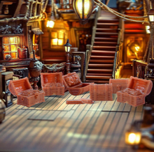 Load image into Gallery viewer, 32pcs Miniature Treasure Chest Storage Box Dollhouse Accessories for Diorama Tabletop Craft Projects
