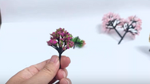 Load image into Gallery viewer, 30pcs Mixed Miniature Autumn Flowering Model Trees for Dioramas, Railway Scenery,  Landscape Craft Supplies
