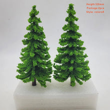 Load image into Gallery viewer, Miniature Pine Trees 120mm Model Landscape Scenery for Train Railway Diorama Craft Supplies (2pcs)
