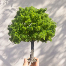 Load image into Gallery viewer, 10/15/18/23/28cm Miniature Green Tree Model Train Railway Layout Forest Scenery Dollhouse Garden Landscape Terrarium Diorama Craft Supplies
