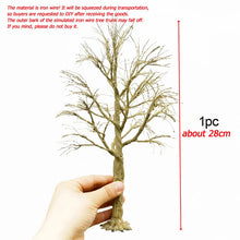 Load image into Gallery viewer, 10/15/18/23/28cm Miniature Wire Tree Trunk Model Sand Table Train Railway Scenery Fairy Garden Landscape Terrarium Diorama Craft Supplies
