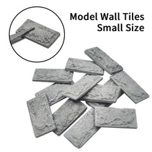 Load image into Gallery viewer, 20pcs Miniature Wall Tiles Clay Bricks for Dollhouse, Diorama, Model Building, Mini Landscaping Supplies
