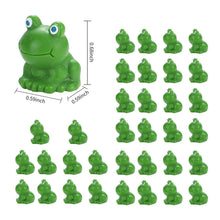 Load image into Gallery viewer, 5/10 pcs Miniature Cute Green Frog Figure Model DIY Scenery Dollhouse Landscape Fairy Garden Accessories Terrarium Diorama Craft Supplies
