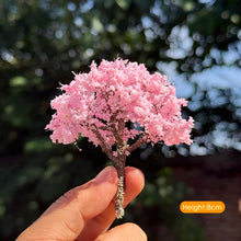Load image into Gallery viewer, Miniature Cherry Blossom Tree 8/12cm Wire Model, Fairy Garden Scenery Craft Supply
