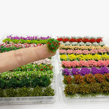 Load image into Gallery viewer, 49 pcs Miniature Mixed Flower Cluster Grass Tufts Models Sand Table Dollhouse Fairy Garden Landscape Terrarium Diorama Craft Supplies
