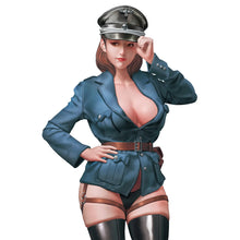 Load image into Gallery viewer, Sexy Female Officer Unpainted Resin Figure 1/35 1/24 1/12 Scale Unassembled Model
