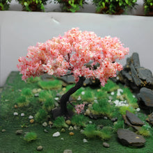 Load image into Gallery viewer, 10cm Miniature Cherry Blossom Tree Model Wire Trunk for Dioramas, Train Layouts, Fairy Garden, Sand Table, Micro Landscape, Craft Supply
