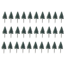 Load image into Gallery viewer, 30pcs Miniature Cedar Model Trees 5cm for Railway Scenery, Dioramas and Landscape Craft Supplies
