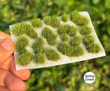 Load image into Gallery viewer, 18pcs Static Grass Tufts for Miniatures, Model Railway Scenery, Diorama Grass Clusters, War Gaming Terrain Supply
