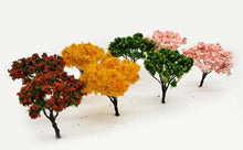 Load image into Gallery viewer, 2 pcs 6.5cm Miniature Sakura Cherry Blossom Model Trees for DIY Diorama, Dollhouse, Train Layout, Architectural Models, and Craft Projects
