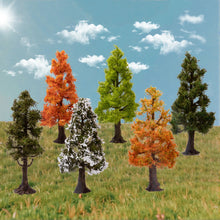 Load image into Gallery viewer, 12/15cm Miniature Four Seasons Pine Tree Model HO N Scale Metasequoia for Train Railway Diorama Landscape Dollhouse Terrarium Craft Supply
