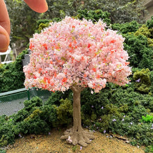 Load image into Gallery viewer, 10cm Cherry Blossom Tree Model 1:87 HO Scale Miniature for Model Train Layouts Dioramas DIY Sand Table Dollhouse Garden Landscape Decoration
