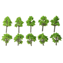 Load image into Gallery viewer, 10pcs Miniature Model Trees 4cm for Diorama, Railway Scenery, Landscape Supplies, Train Layout Accessories
