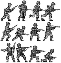 Load image into Gallery viewer, WWII U.S. Army Combat Infantry Soldiers 10 People Miniature Unpainted Resin Figure 1/72 Scale Unassembled Model
