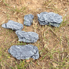 Load image into Gallery viewer, 5pcs Miniature Diorama Rocks for Terrain, Model Landscape, Forest Scene Accessories, Train Layout Supplies
