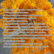Load image into Gallery viewer, 28cm/ 40cm Yellow Orange Miniature Wire Tree Model G Scale for Dioramas, DIY Landscape, Dollhouse, Railway scenery, and Train Layouts
