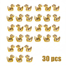 Load image into Gallery viewer, 30pcs Mini Gold Duck Figurines, Miniature Animal Decor, Fairy Garden Accessories, DIY Craft Supplies
