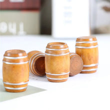 Load image into Gallery viewer, 6 pcs 4cm Miniature Wooden Wine Barrels Beer Keg Cask Bucket Model DIY Scenery Dollhouse Landscape Terrarium Diorama Craft Supplies
