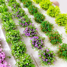 Load image into Gallery viewer, 49pcs Mixed Color Grass Tufts 8mm Diorama Scenery Model Railway Terrain Miniature Landscape Supplies
