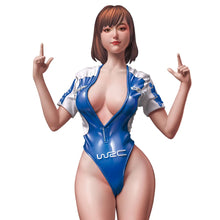 Load image into Gallery viewer, WRC Racing Girl Unpainted Resin Figure 1/35 1/24 1/12 Scale Unassembled Model
