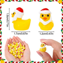 Load image into Gallery viewer, 20/50/100pcs Christmas Mini Resin Ducks in Santa Costumes, Tiny DIY Decorations for Micro Landscaping, Bonsai, Terrarium, Fairy Gardens
