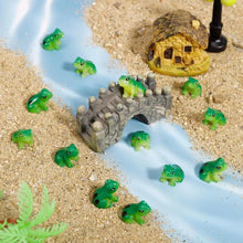 Load image into Gallery viewer, 30pcs Mini Resin Green Frog Figurines Miniatures for Fairy Garden, Terrarium, Dollhouse, DIY Crafts
