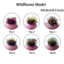 Load image into Gallery viewer, 32pcs Static Grass Tufts 8mm Wildflower Model for Minitaure Railway Scenery Diorama Terrain Landscape

