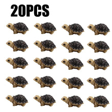 Load image into Gallery viewer, 20pcs Miniature Resin Turtle Figures, Dollhouse Decor, Terrarium Accessories, Fairy Garden Diorama Craft Supplies
