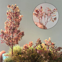 Load image into Gallery viewer, Miniature Pink Leaves Scenery Material Fairy Garden Diorama Terrain Scatter Dollhouse Landscape
