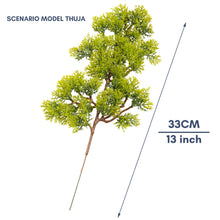 Load image into Gallery viewer, 2pcs 33cm Artificial Pine Trees for Diorama, Model Scenery, Miniature Landscape, Dollhouse Garden, Craft Supplies for Model Making
