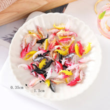 Load image into Gallery viewer, 50pcs 1.5cm 2.2cm Mini Koi Fish Resin Ornaments Small Carp Epoxy Goldfish for Crafts, Fish Tank Decor, Fairy Garden, Miniatures DIY Projects
