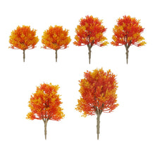 Load image into Gallery viewer, 6 pcs Mixed Miniature Maple Tree Model Train Railway Accessories DIY Scenery Fairy Garden Landscape Terrarium Diorama Craft Supplies
