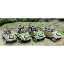 Load image into Gallery viewer, WWII Infantry Squad Vehicle 12 Soldiers Officers Miniature Unpainted Resin Figure 1/72 Scale Unassembled Model
