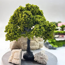 Load image into Gallery viewer, 10/12/15/20/23/25cm Miniature Wire Green Banyan Tree Model For Train Scenery DIY Sand Table Dollhouse Garden Micro Landscape Craft Supplies
