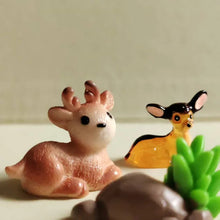 Load image into Gallery viewer, 10pcs Mini Deer Figurines for Fairy Garden, Terrarium, Dollhouse, Bonsai, DIY Crafts, Moss Landscape, Miniature Animal Model, Decor Supplies
