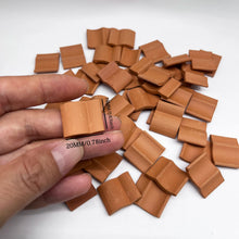 Load image into Gallery viewer, 50pcs Mini Clay Roof Tiles, Terracotta Miniature Roofing for Dollhouse, Diorama, Model Building Supply
