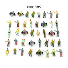 Load image into Gallery viewer, 25 pcs 1:100/150/200/300 Miniature People Passenger Figure Models Train Railway Scenery DIY Building Layout Accessories Diorama Supplies
