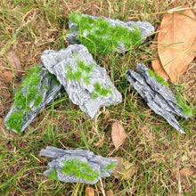 Load image into Gallery viewer, 5pcs Miniature Diorama Grass Rocks for Model Terrain Scenery, Train Layout Accessories, Mini Landscape
