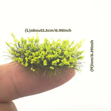 Load image into Gallery viewer, 16 pcs Miniature Flower Cluster Grass Models DIY Sand Table Dollhouse Accessories Fairy Garden Landscape Terrarium Diorama Craft Supplies
