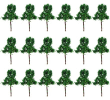 Load image into Gallery viewer, 200 pcs 2.7cm Miniature Green Tree Model Iron Wire Trunk Z Scale 1:220 Train Railway Scene Accessories Terrarium Diorama Craft Supplies
