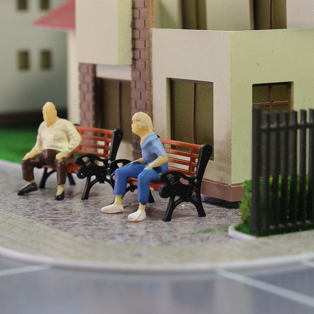 Seated Sitting PEOPLE 1:43 O Scale Miniature Little Model Passengers  Railway Figures Figurine Landscape Mini Little Diorama Scene Small 