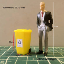 Load image into Gallery viewer, 5pcs Miniatures Plastic Garbage Bins 1/30 G Scale Trash Can Model Set for Diorama Scenery Railway Layout Building and Sand Table
