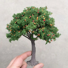 Load image into Gallery viewer, 10/15/23cm Miniature Green Fruit Tree Model Train Railway Accessories Forest Fairy Garden Landscape Terrarium Diorama Craft Supplies
