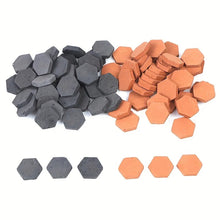 Load image into Gallery viewer, 50pcs Mini Hexagon Ceramic Bricks for Dollhouse, Diorama &amp; Terrain Building Supply, Miniature Tiles
