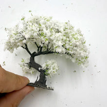 Load image into Gallery viewer, 8cm Miniature White Cherry Blossom Wire Tree Model Dollhouse Fairy Garden DIY Scenery Landscape Terrarium Diorama Craft Supplies
