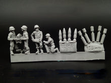 Load image into Gallery viewer, WWII U.S. 155mm Howitzer Crew Soldier 9 People Miniature Unpainted Resin Figure 1/72 Scale Unassembled Model
